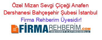 Özel+Mizan+Sevgi+Çiçeği+Anafen+Dershanesi+Bahçeşehir+Şubesi+İstanbul Firma+Rehberim+Üyesidir!