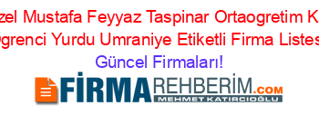 Ozel+Mustafa+Feyyaz+Taspinar+Ortaogretim+Kiz+Ogrenci+Yurdu+Umraniye+Etiketli+Firma+Listesi Güncel+Firmaları!