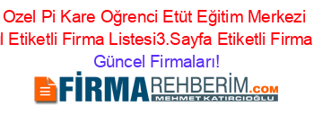 Ozel+Pi+Kare+Oğrenci+Etüt+Eğitim+Merkezi+Istanbul+Etiketli+Firma+Listesi3.Sayfa+Etiketli+Firma+Listesi Güncel+Firmaları!