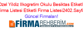 Ozel+Yildiz+Ilkogretim+Okulu+Besiktas+Etiketli+Firma+Listesi+Etiketli+Firma+Listesi2402.Sayfa Güncel+Firmaları!