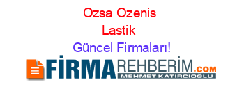 Ozsa+Ozenis+Lastik+ Güncel+Firmaları!