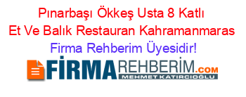 Pınarbaşı+Ökkeş+Usta+8+Katlı+Et+Ve+Balık+Restauran+Kahramanmaras Firma+Rehberim+Üyesidir!