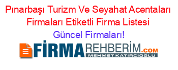 Pınarbaşı+Turizm+Ve+Seyahat+Acentaları+Firmaları+Etiketli+Firma+Listesi Güncel+Firmaları!