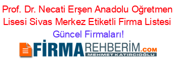 Prof.+Dr.+Necati+Erşen+Anadolu+Oğretmen+Lisesi+Sivas+Merkez+Etiketli+Firma+Listesi Güncel+Firmaları!