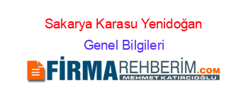 Sakarya+Karasu+Yenidoğan Genel+Bilgileri