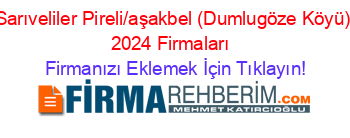 Sarıveliler+Pireli/aşakbel+(Dumlugöze+Köyü)+2024+Firmaları+ Firmanızı+Eklemek+İçin+Tıklayın!