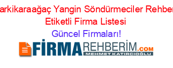 Sarkikaraağaç+Yangin+Söndürmeciler+Rehberi+Etiketli+Firma+Listesi Güncel+Firmaları!