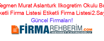 Sehit+Tegmen+Murat+Aslanturk+Ilkogretim+Okulu+Bornova+Etiketli+Firma+Listesi+Etiketli+Firma+Listesi2.Sayfa Güncel+Firmaları!