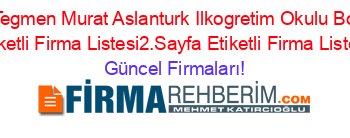 Sehit+Tegmen+Murat+Aslanturk+Ilkogretim+Okulu+Bornova+Etiketli+Firma+Listesi2.Sayfa+Etiketli+Firma+Listesi Güncel+Firmaları!