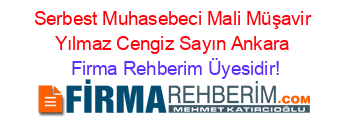 Serbest+Muhasebeci+Mali+Müşavir+Yılmaz+Cengiz+Sayın+Ankara Firma+Rehberim+Üyesidir!