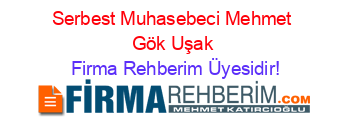 Serbest+Muhasebeci+Mehmet+Gök+Uşak Firma+Rehberim+Üyesidir!