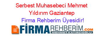Serbest+Muhasebeci+Mehmet+Yıldırım+Gaziantep Firma+Rehberim+Üyesidir!