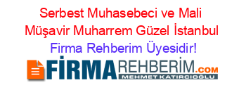 Serbest+Muhasebeci+ve+Mali+Müşavir+Muharrem+Güzel+İstanbul Firma+Rehberim+Üyesidir!