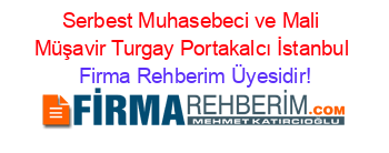 Serbest+Muhasebeci+ve+Mali+Müşavir+Turgay+Portakalcı+İstanbul Firma+Rehberim+Üyesidir!