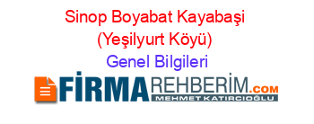 Sinop+Boyabat+Kayabaşi+(Yeşilyurt+Köyü) Genel+Bilgileri