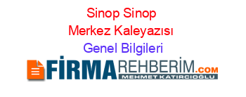 Sinop+Sinop+Merkez+Kaleyazısı Genel+Bilgileri