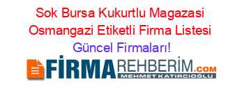 Sok+Bursa+Kukurtlu+Magazasi+Osmangazi+Etiketli+Firma+Listesi Güncel+Firmaları!