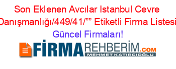 Son+Eklenen+Avcılar+Istanbul+Cevre+Danışmanlığı/449/41/””+Etiketli+Firma+Listesi Güncel+Firmaları!
