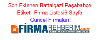 Son+Eklenen+Battalgazi+Paşabahçe+Etiketli+Firma+Listesi6.Sayfa Güncel+Firmaları!