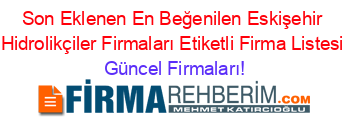 Son+Eklenen+En+Beğenilen+Eskişehir+Hidrolikçiler+Firmaları+Etiketli+Firma+Listesi Güncel+Firmaları!