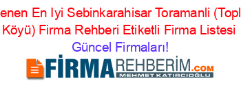 Son+Eklenen+En+Iyi+Sebinkarahisar+Toramanli+(Toplukonak+Köyü)+Firma+Rehberi+Etiketli+Firma+Listesi Güncel+Firmaları!