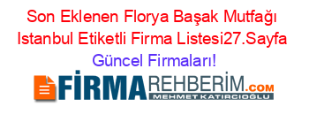 Son+Eklenen+Florya+Başak+Mutfağı+Istanbul+Etiketli+Firma+Listesi27.Sayfa Güncel+Firmaları!
