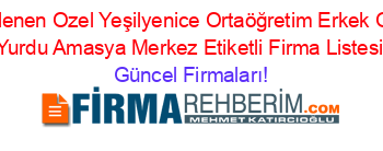 Son+Eklenen+Ozel+Yeşilyenice+Ortaöğretim+Erkek+Oğrenci+Yurdu+Amasya+Merkez+Etiketli+Firma+Listesi Güncel+Firmaları!