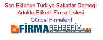 Son+Eklenen+Turkiye+Sakatlar+Dernegi+Artuklu+Etiketli+Firma+Listesi Güncel+Firmaları!