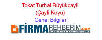 Tokat+Turhal+Büyükçayli+(Çayli+Köyü) Genel+Bilgileri