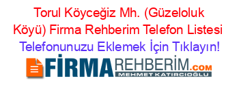+Torul+Köyceğiz+Mh.+(Güzeloluk+Köyü)+Firma+Rehberim+Telefon+Listesi Telefonunuzu+Eklemek+İçin+Tıklayın!