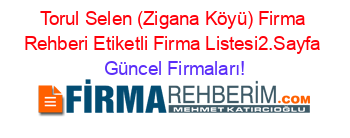 Torul+Selen+(Zigana+Köyü)+Firma+Rehberi+Etiketli+Firma+Listesi2.Sayfa Güncel+Firmaları!