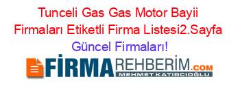 Tunceli+Gas+Gas+Motor+Bayii+Firmaları+Etiketli+Firma+Listesi2.Sayfa Güncel+Firmaları!