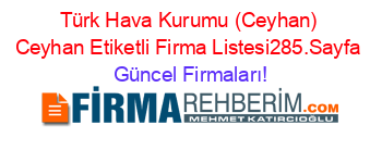 Türk+Hava+Kurumu+(Ceyhan)+Ceyhan+Etiketli+Firma+Listesi285.Sayfa Güncel+Firmaları!
