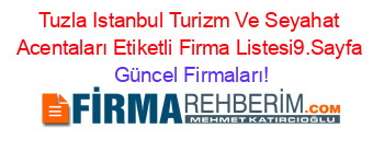 Tuzla+Istanbul+Turizm+Ve+Seyahat+Acentaları+Etiketli+Firma+Listesi9.Sayfa Güncel+Firmaları!