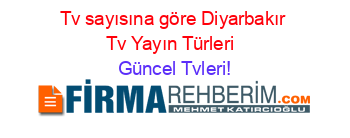 Tv+sayısına+göre+Diyarbakır+Tv+Yayın+Türleri+ Güncel+Tvleri!