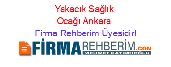 Yakacık+Sağlık+Ocağı+Ankara Firma+Rehberim+Üyesidir!