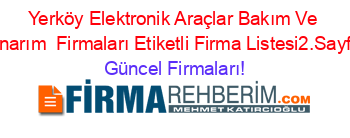 Yerköy+Elektronik+Araçlar+Bakım+Ve+Onarım +Firmaları+Etiketli+Firma+Listesi2.Sayfa Güncel+Firmaları!