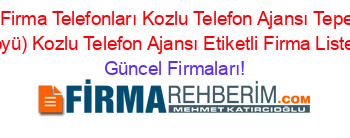 Zonguldak+Firma+Telefonları+Kozlu+Telefon+Ajansı+Tepe+(Seyfetler+Köyü)+Kozlu+Telefon+Ajansı+Etiketli+Firma+Listesi Güncel+Firmaları!